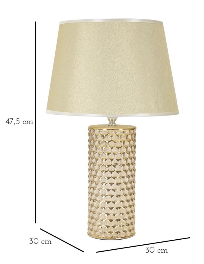 Mauro Ferretti Lampada da Tavolo Glam Gold Ø 30 x 47,5 cm