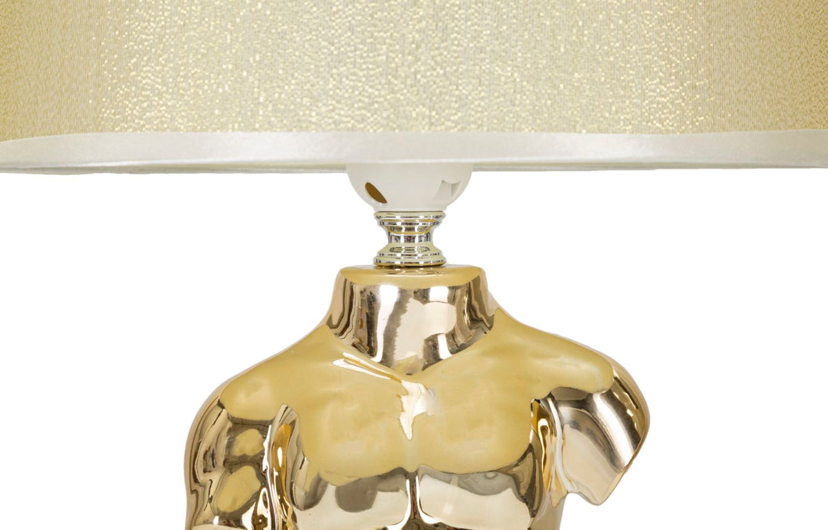 Mauro Ferretti Lampada da Comodino Glam Man Ø 25 x 39,5 cm