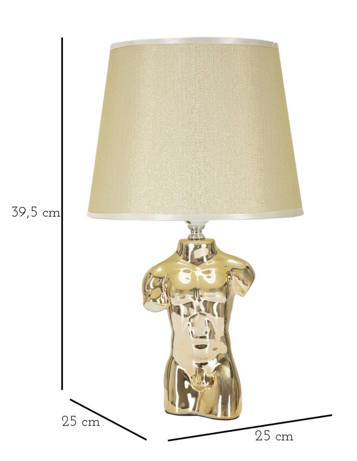 Mauro Ferretti Lampada da Comodino Glam Man Ø 25 x 39,5 cm