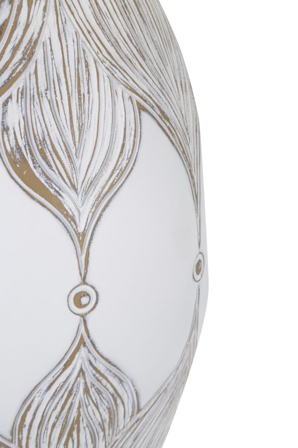 Mauro Ferretti Lampada da Tavolo Resina Ovale Atene Ø 38 x 67 cm