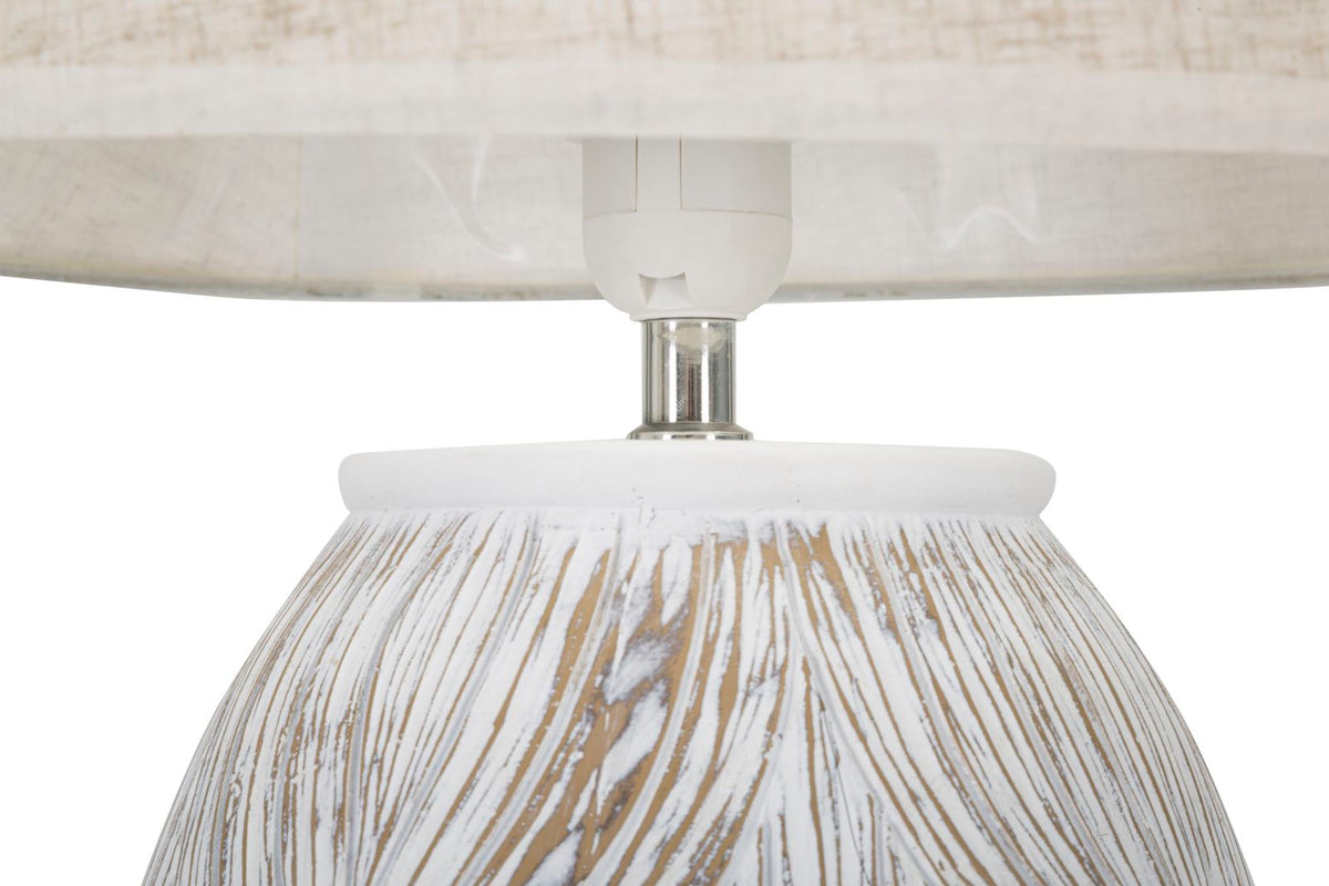 Mauro Ferretti Lampada da Tavolo Resina Ovale Atene Ø 38 x 67 cm