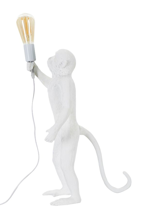 Mauro Ferretti Lampada da Tavolo Monkey Bianco 26 x 34 x 55 cm