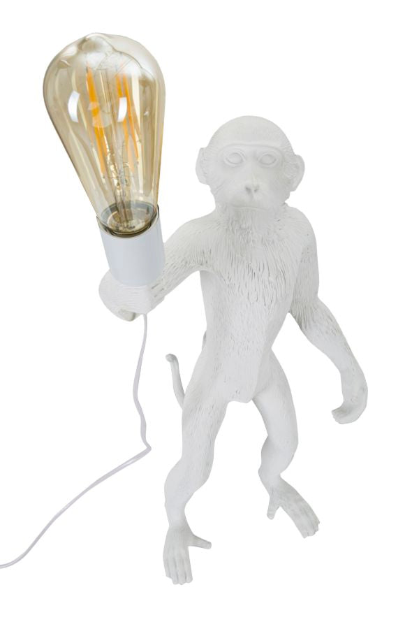 Mauro Ferretti Lampada da Tavolo Monkey Bianco 26 x 34 x 55 cm