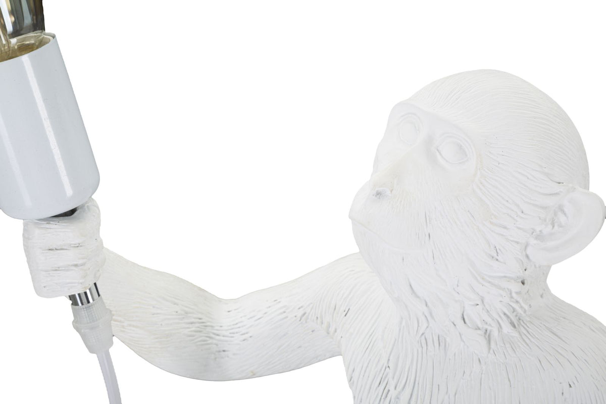 Mauro Ferretti Lampada da Tavolo Monkey Bianco 26 x 34 x 55 cm