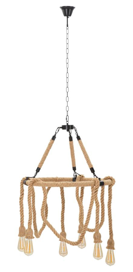 Mauro Ferretti Lampadario Rope Circle Ø 64 x 90 cm