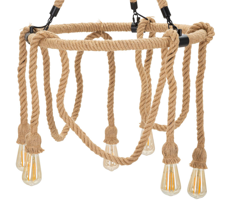 Mauro Ferretti Lampadario Rope Circle Ø 64 x 90 cm