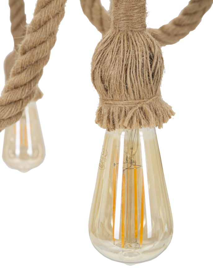 Mauro Ferretti Lampadario Rope Circle Ø 64 x 90 cm