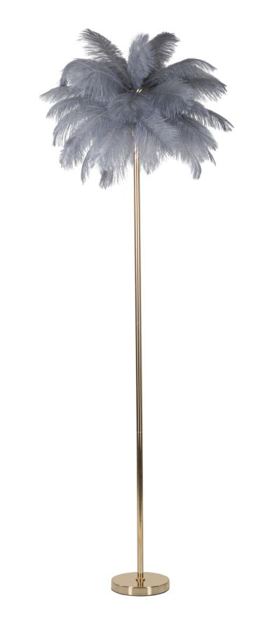 Lampada da terra palm grigia cm ø 55x160