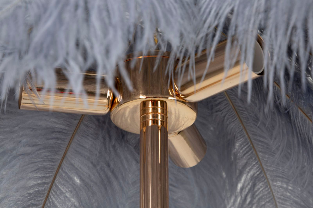 Lampada da terra palm grigia cm ø 55x160
