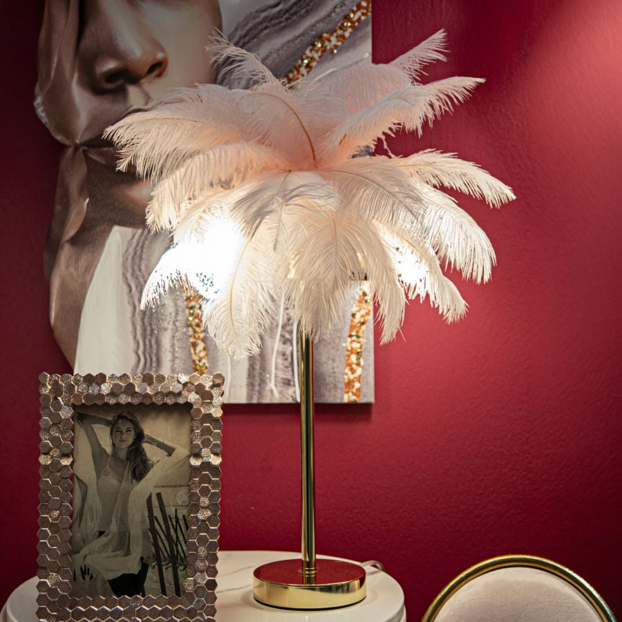 Mauro Ferretti Lampada da Tavolo Palm Rosa Ø 40 x 55 cm