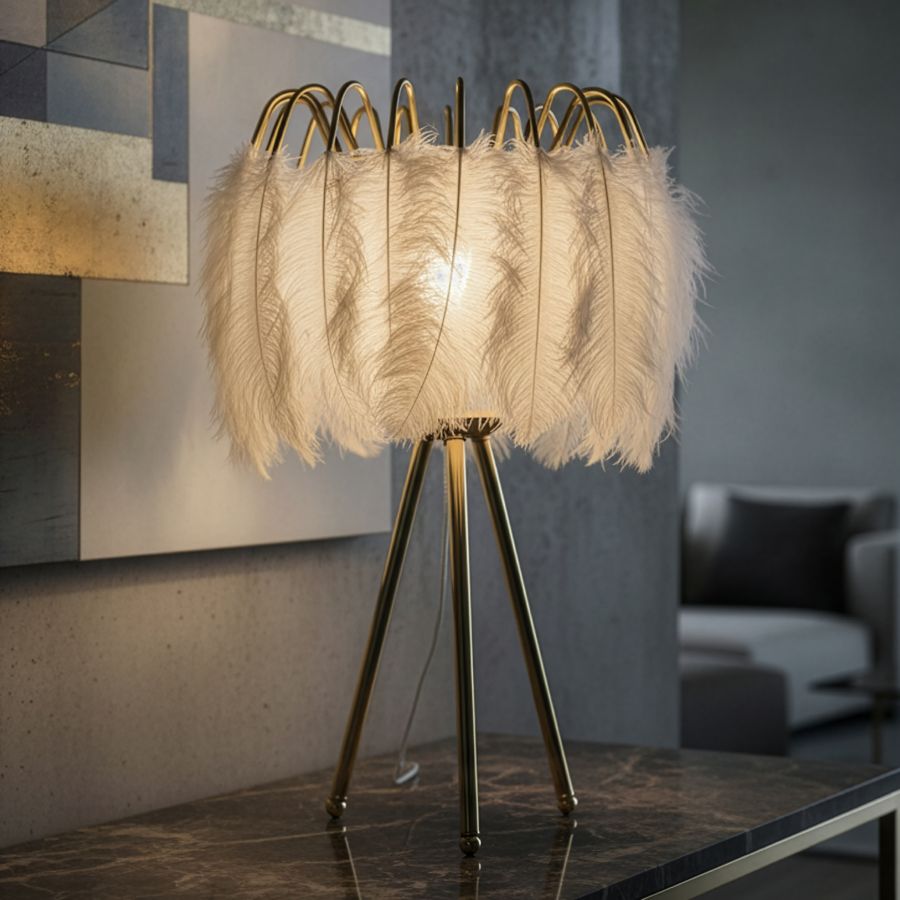 Mauro Ferretti Lampada da Tavolo Feather Stand Ø 40 x 60 cm