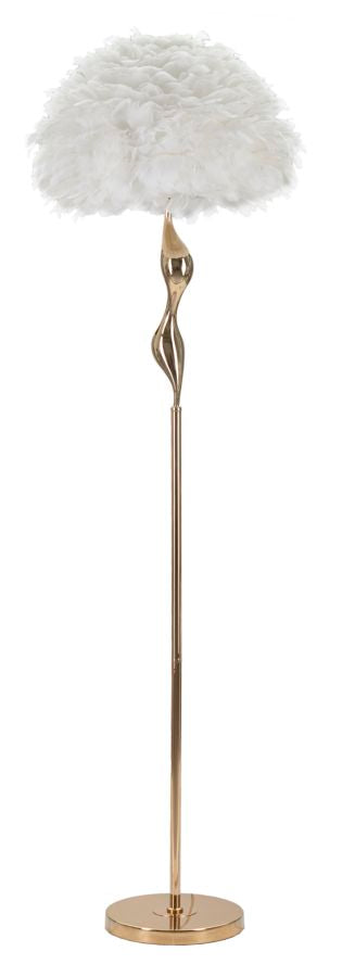Lampada da terra slim bianca cm ø 50x165