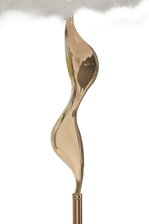 Lampada da terra slim bianca cm ø 50x165