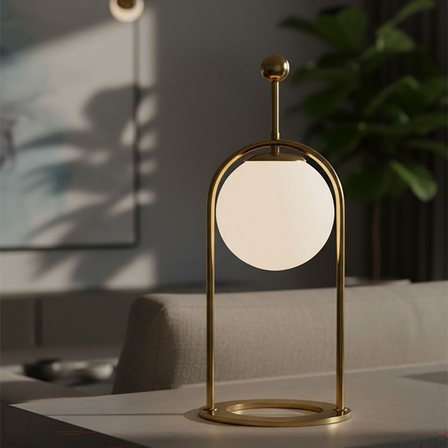 Mauro Ferretti Lampada da Tavolo Glamy Arc -b- Ø 21 x 50 cm