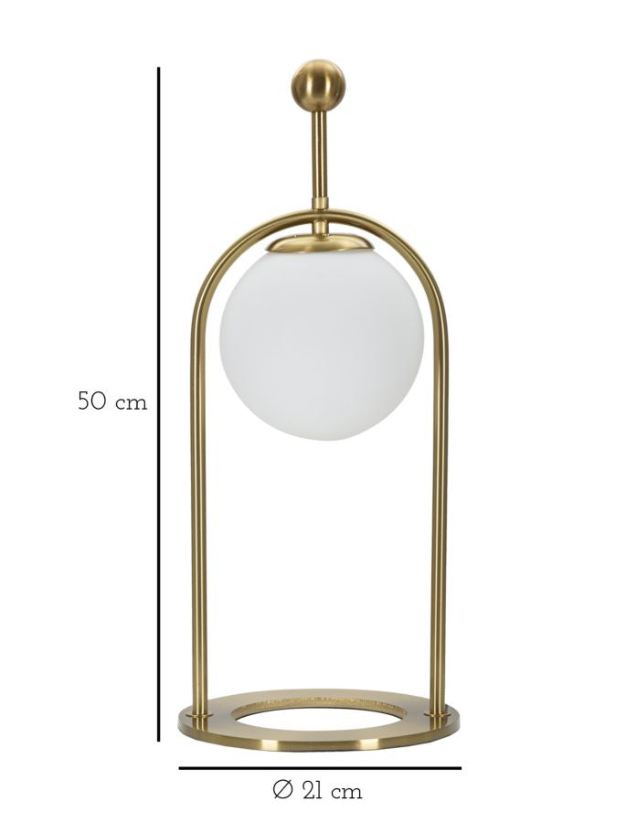 Mauro Ferretti Lampada da Tavolo Glamy Arc -b- Ø 21 x 50 cm