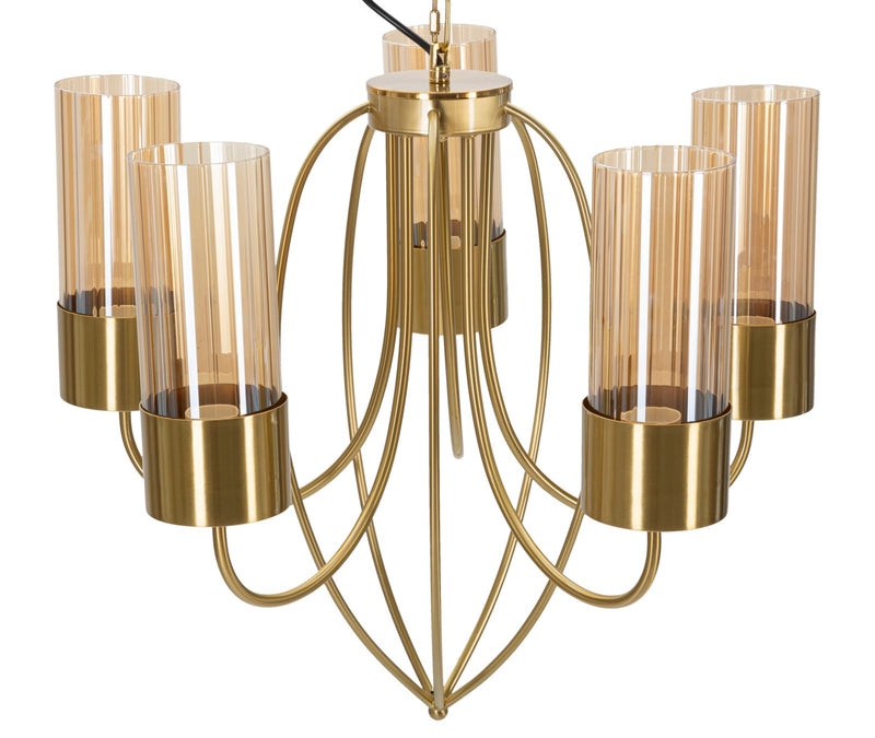 Mauro Ferretti Lampadario Versailles 5 Luci Ø 60 x 103 cm
