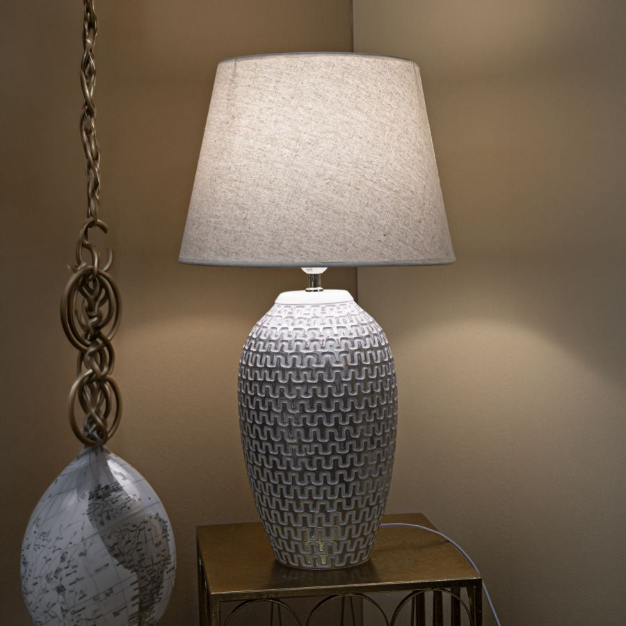Mauro Ferretti Lampada da Tavolo Resina Wave Ø 35 x 65 cm