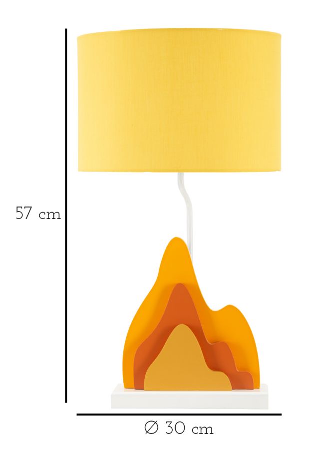 Lampada da tavolo color -a- cm ø 30x57