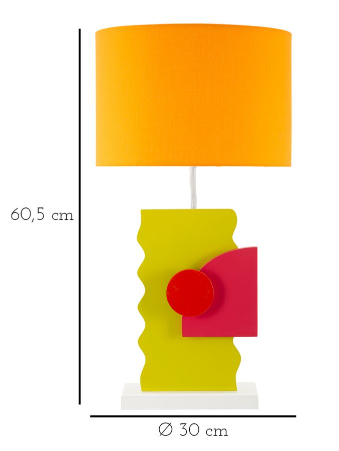 Lampada da tavolo color -b- cm ø 30x59