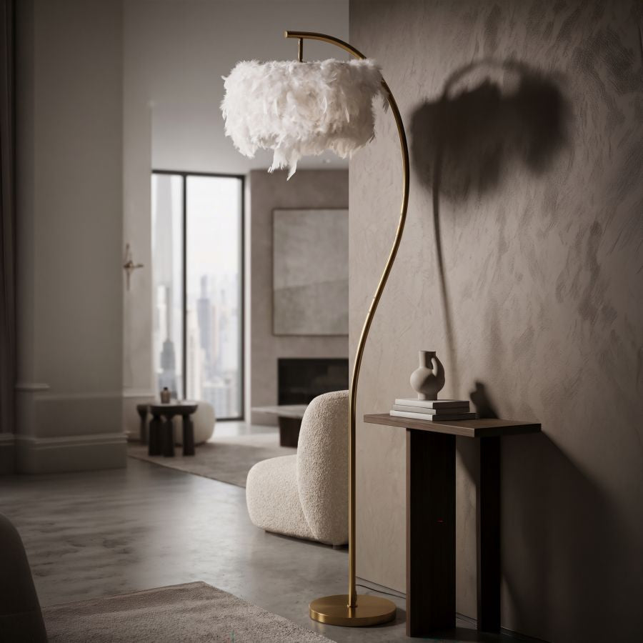 Lampada da terra semi arc cm 60x33x170
