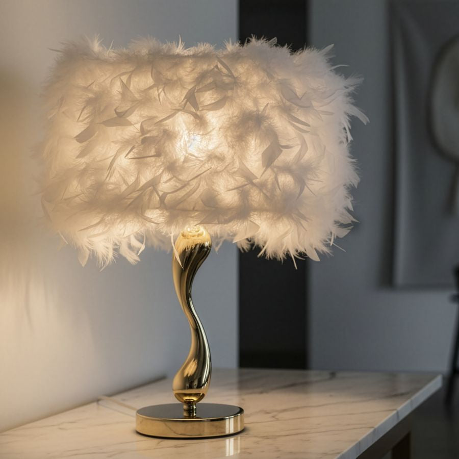 Lampada da tavolo cart bianca cm ø 25x47
