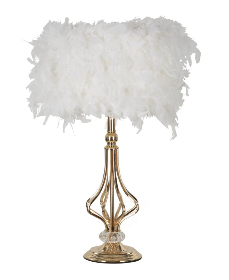 Lampada da tavolo tarty bianca cm ø 25x54