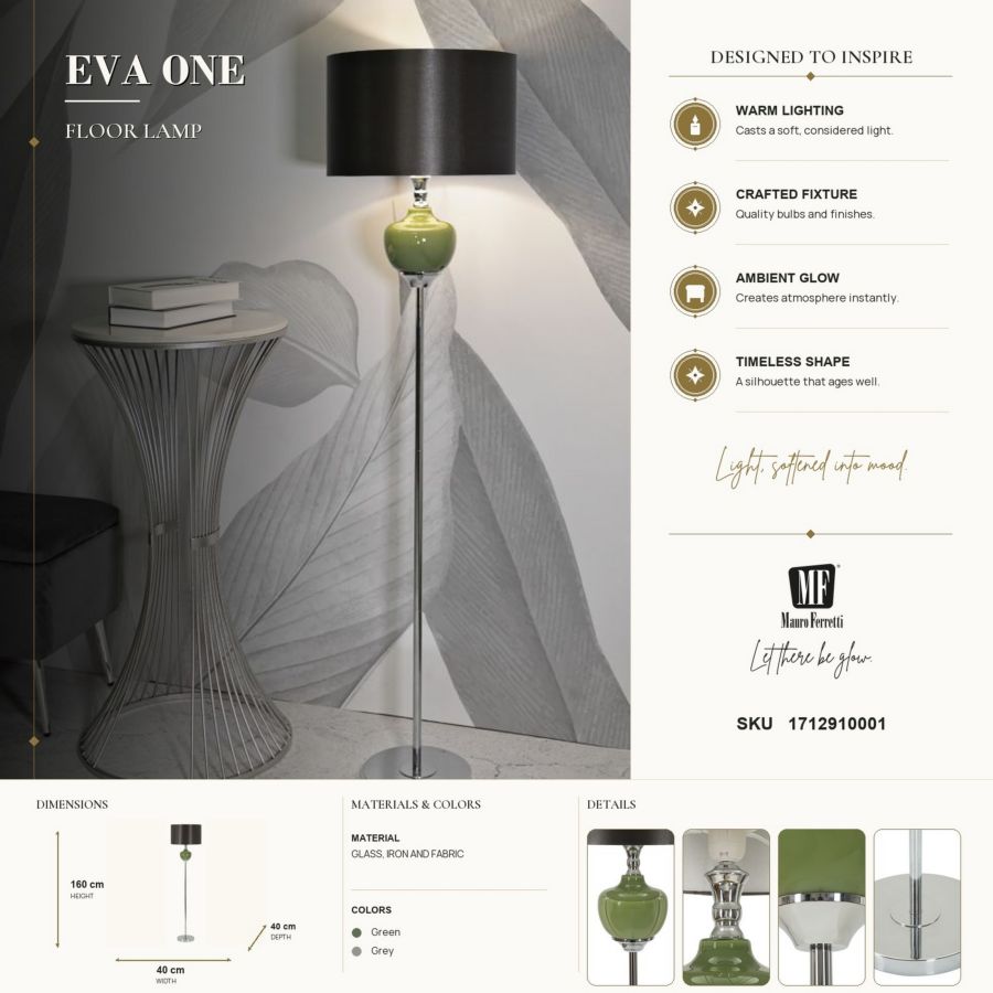 Lampada da terra eva one cm ø40x160