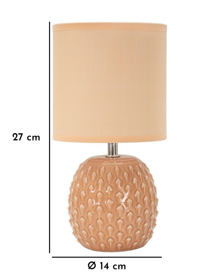 Lampada da comodino pontus pesca cm ø 14x27 min 2
