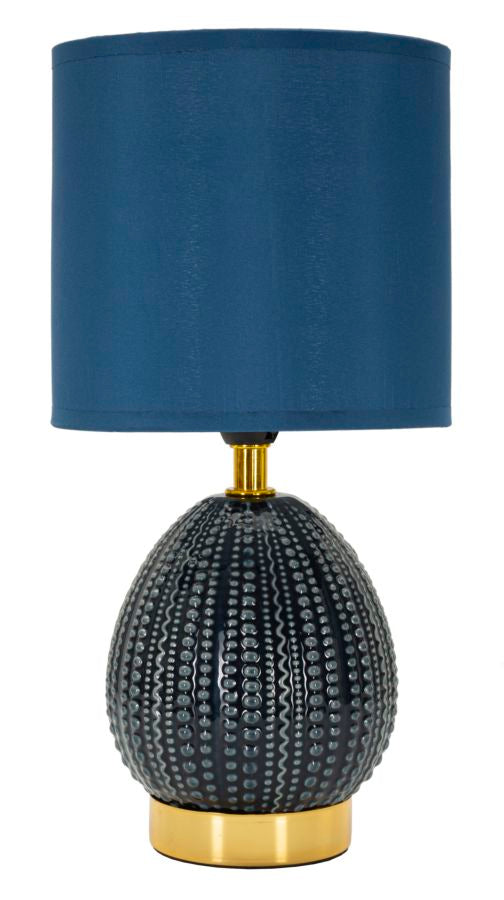 Lampada da comodino flavi blu cm ø 15x30,5 min 2