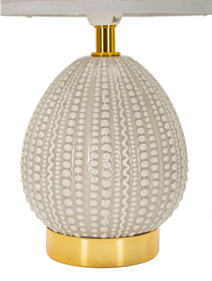 Lampada da comodino flavi grigia cm ø 15x30,5 min 2