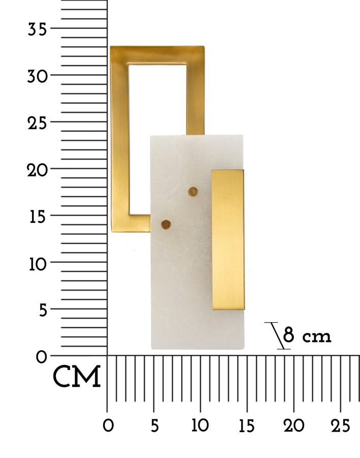 Lampada da muro cube cm 15x8x33
