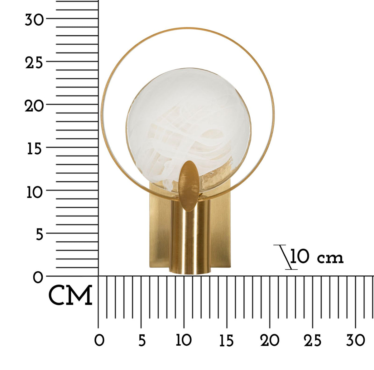 Lampada da muro oklan cm 20x10x29