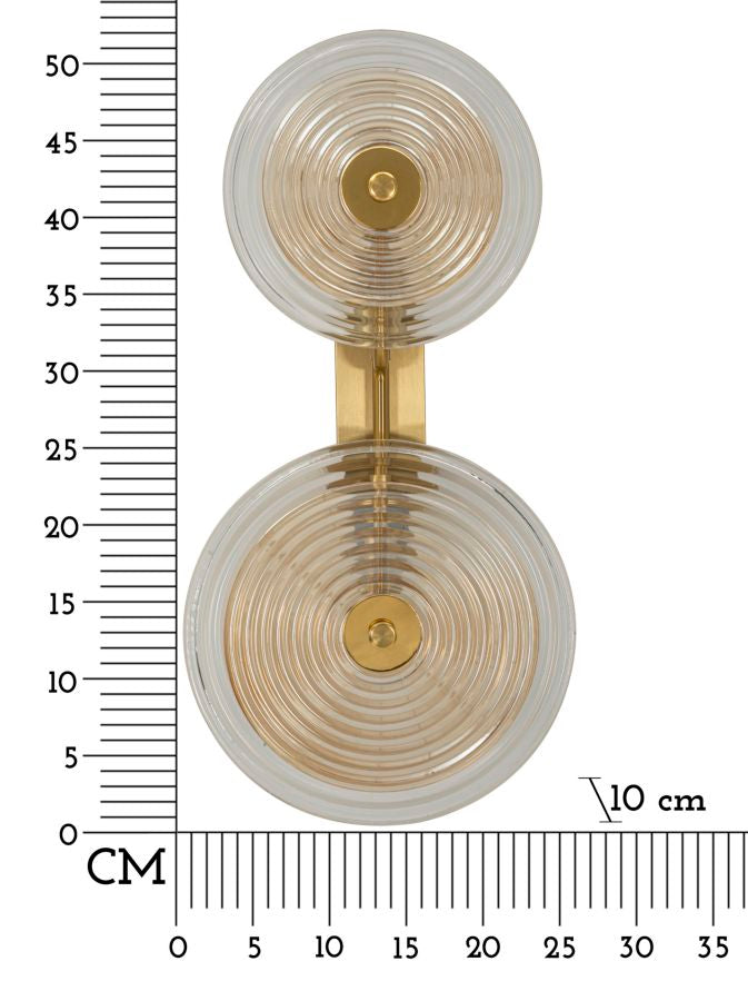 Lampada da muro venice cm 25x10x52