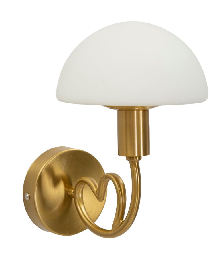 Lampada da muro lovy gold cm 23x15x22