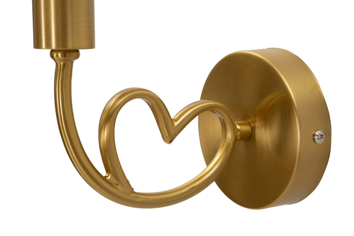 Lampada da muro lovy gold cm 23x15x22