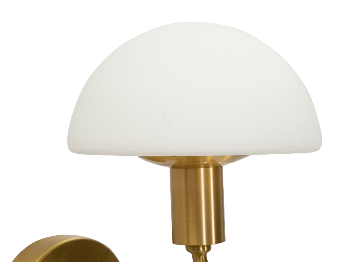 Lampada da muro lovy gold cm 23x15x22