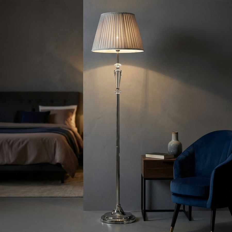 Lampada da terra silvery cm ø 40x164