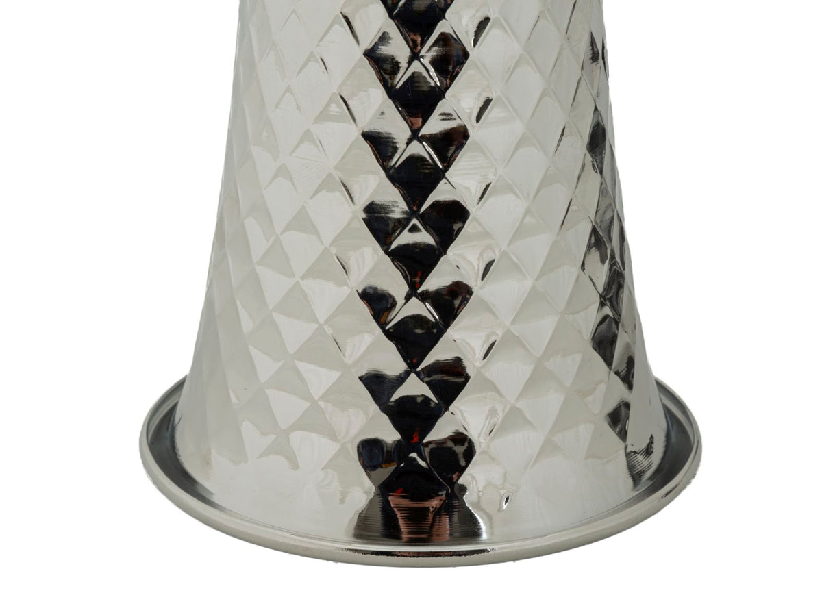 Mauro Ferretti Lampada da Tavolo Tower Argento Ø 30 x 54 cm