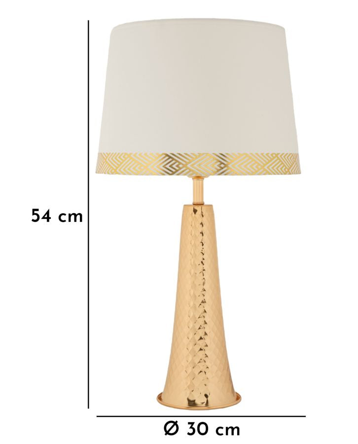 Mauro Ferretti Lampada da Tavolo Tower Oro Ø 30 x 54 cm