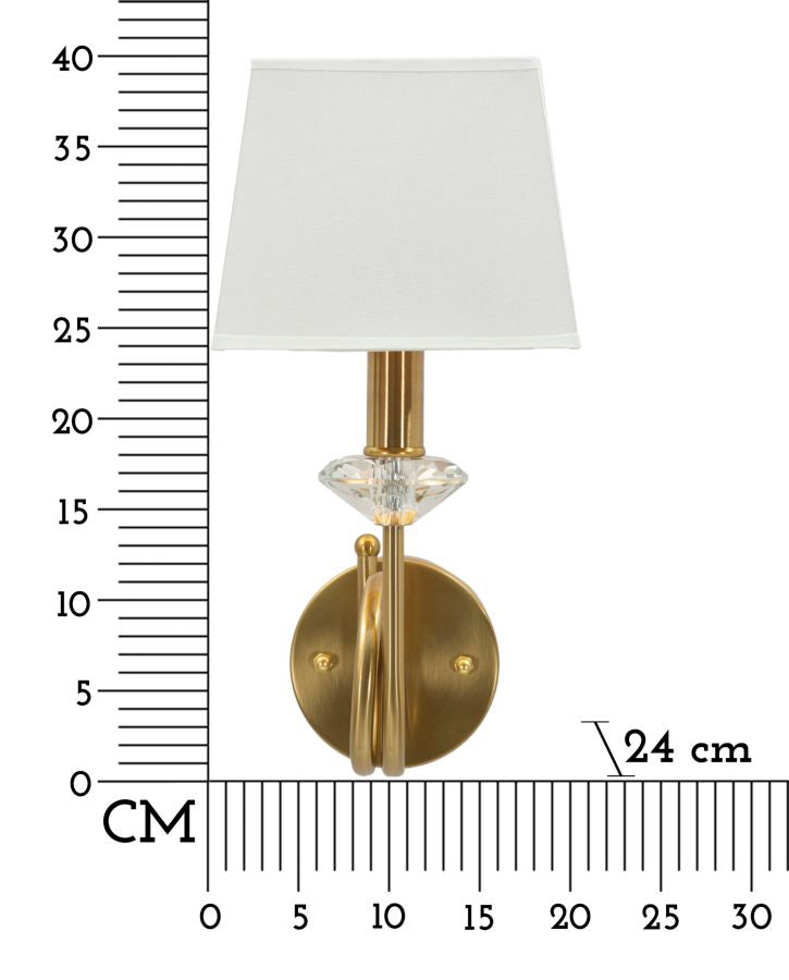 Lampada da muro salisburg cm 18x24x40