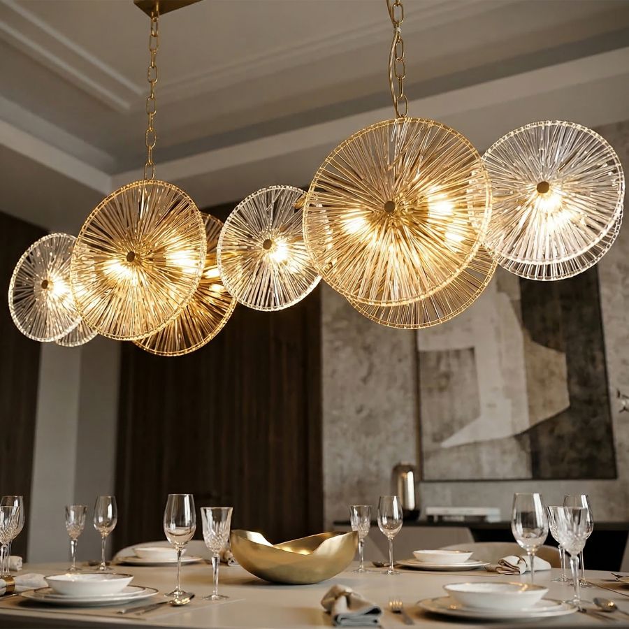 Mauro Ferretti Lampadario Osaka 100 x 23 x 28-94 cm