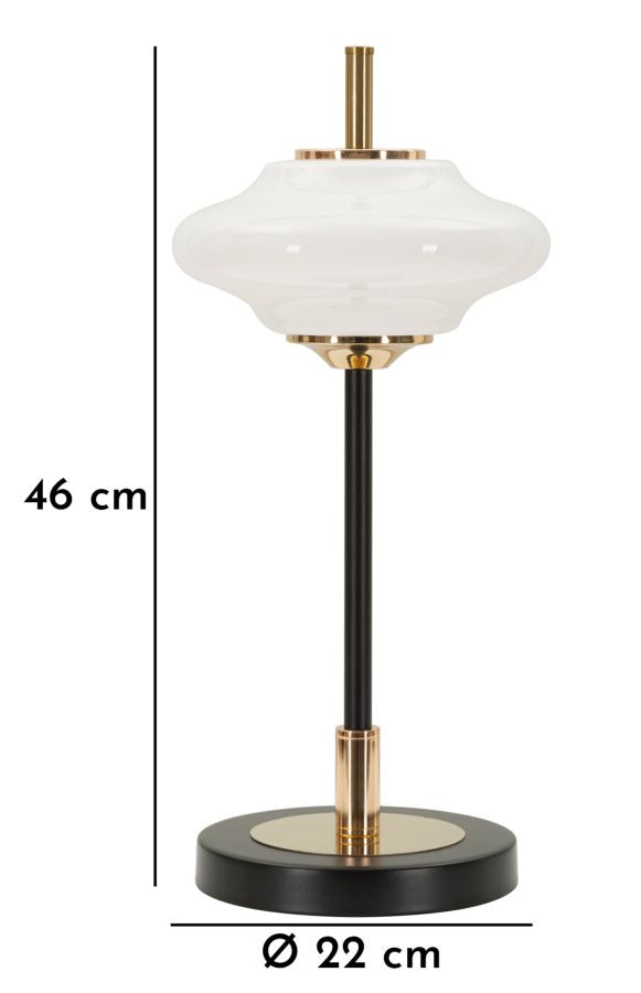 Mauro Ferretti Lampada da Tavolo Vintage Ø 22 x 46 cm