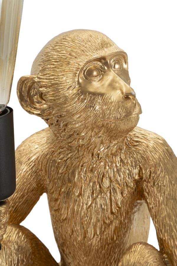 Lampada da tavolo monkey seduta oro cm 33x33x32