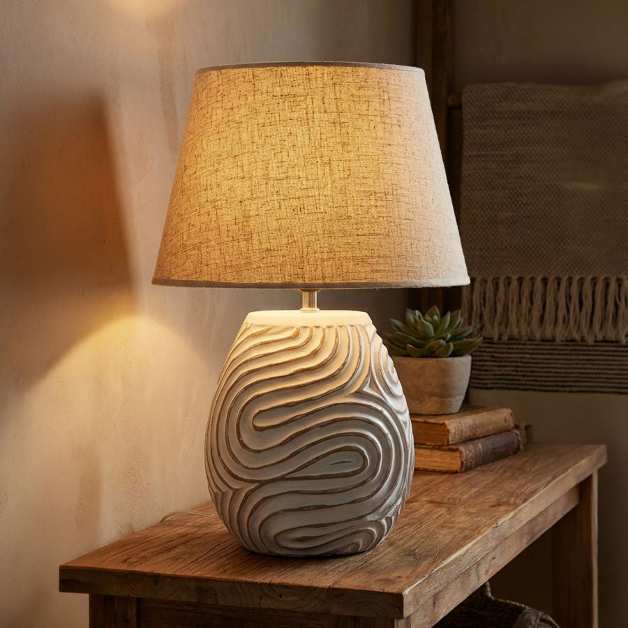 Lampada da tavolo resina oblix cm ø 35x55