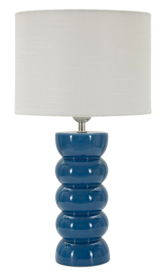 Lampada da tavolo torr blu cm ø 25x46
