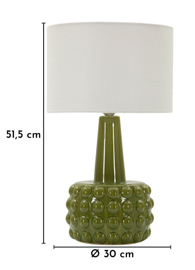 Lampada da tavolo gress verde cm ø 30x51,5