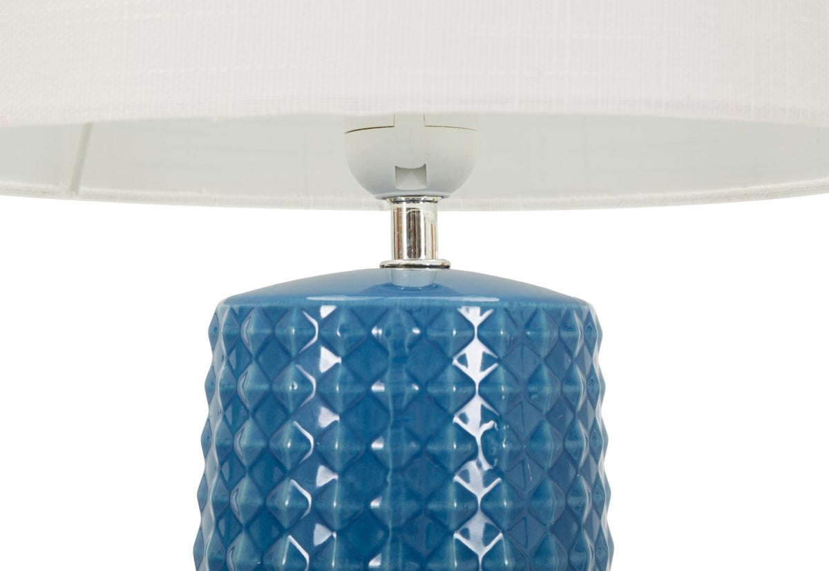 Lampada da tavolo gliss blu cm ø 30x52