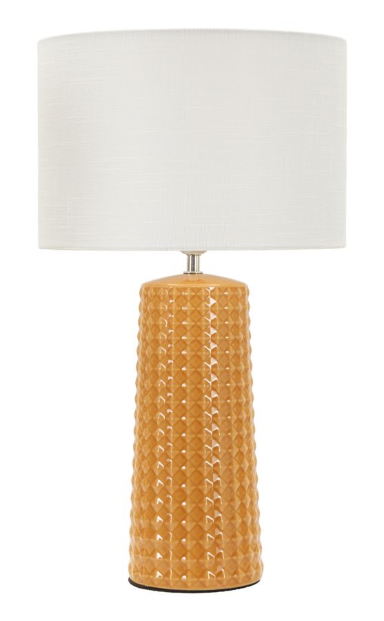 Lampada da tavolo gliss senape cm ø 30x52