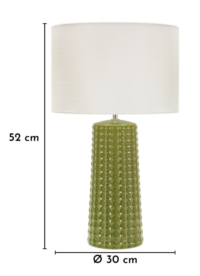 Lampada da tavolo gliss verde cm ø 30x52