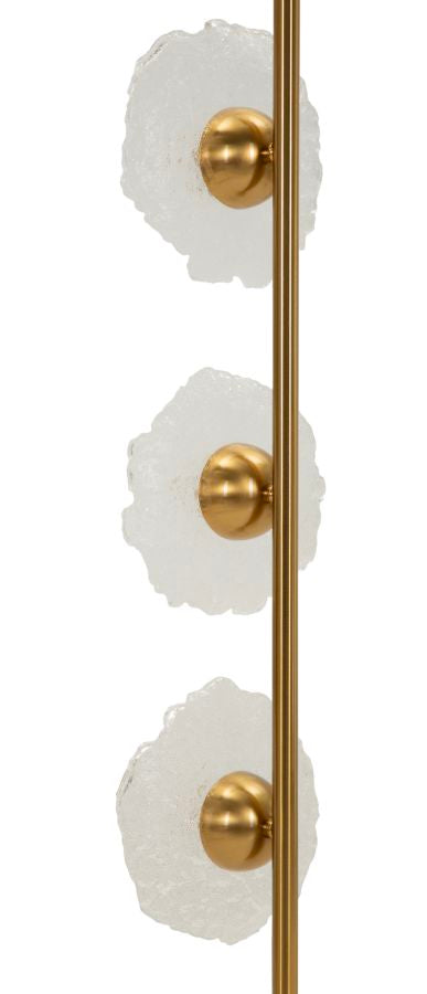 Lampadario emily verticale vetro trasparente cm 15x16x110